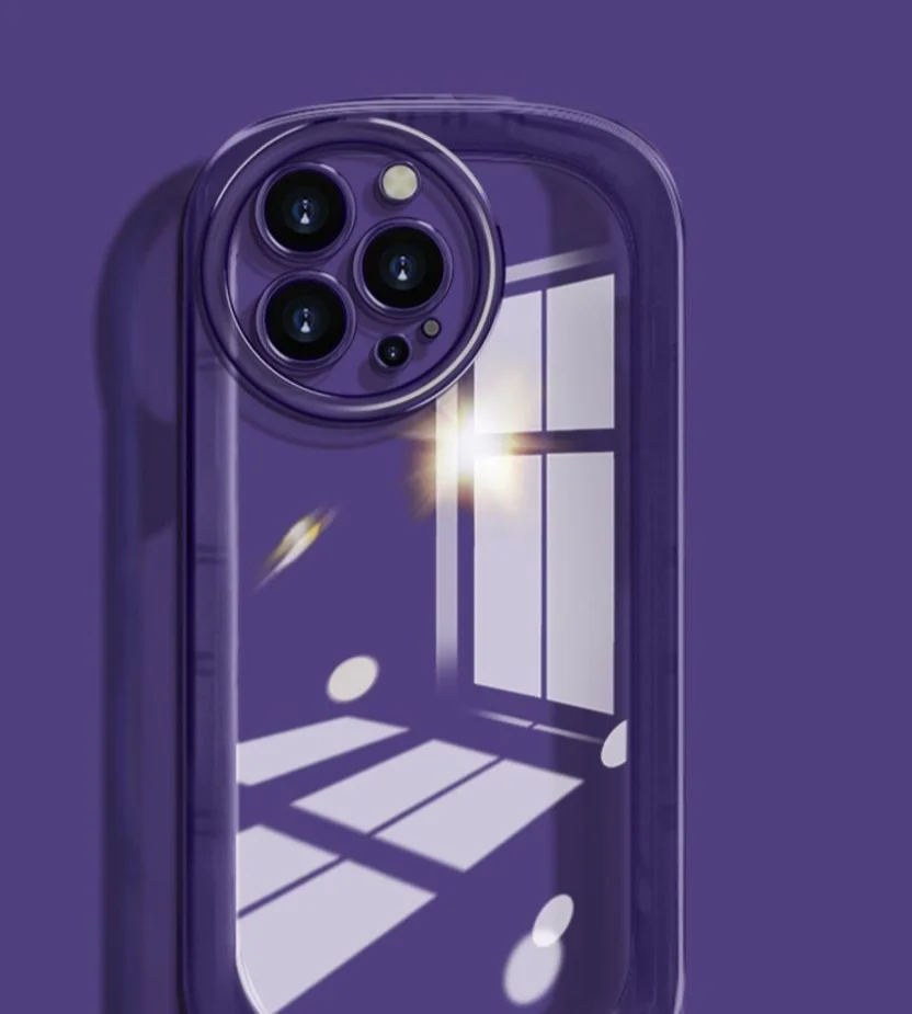 Materiale anti-caduta airbag trasparente adatto per custodia per telefono in silicone morbido da 15 pollici e 14 pollici_voghion.com