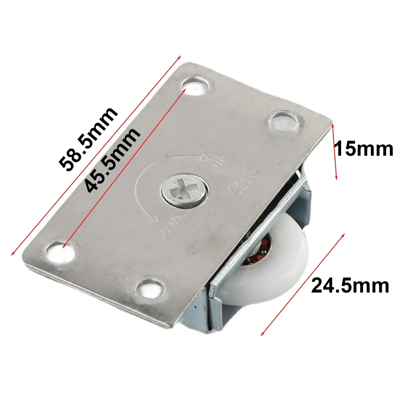 Cupboard Door Rollers Sliding Stainless Steel Thick Indoor Part Pulley Wardrobe Bedroom Wheel Fittings Furniture sliding door roller,sliding door pulley