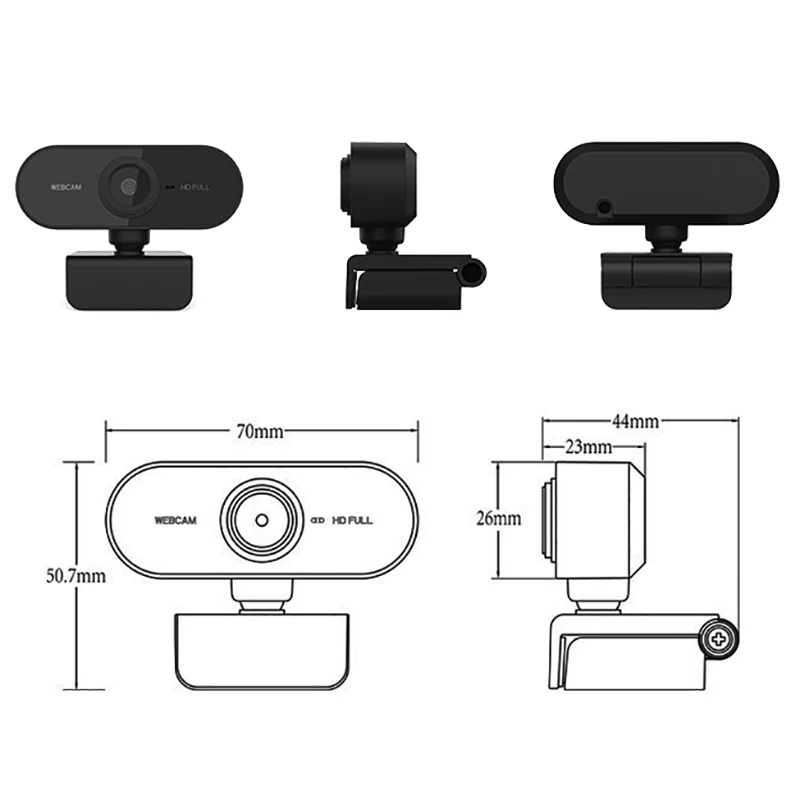 Online Course Webcam 1080P Camera Built-in Microphone High-definition Camera Laptop Conference Camera Without Driver USB Camera 6