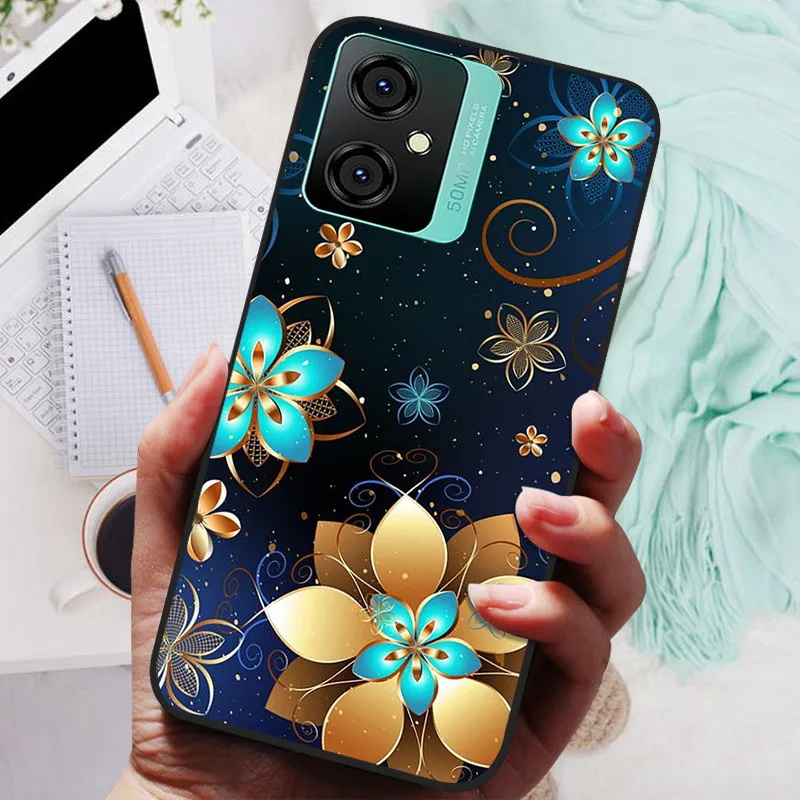 Silicone Soft Lions Cat Black Bumper Protective Case Cover
