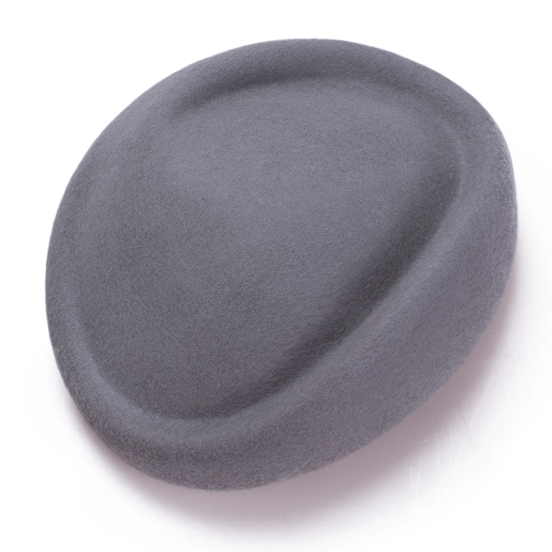 Lawliet B028 Fascinator Hutbasis - 100% Wollfilz, 19x15cm Pillendose