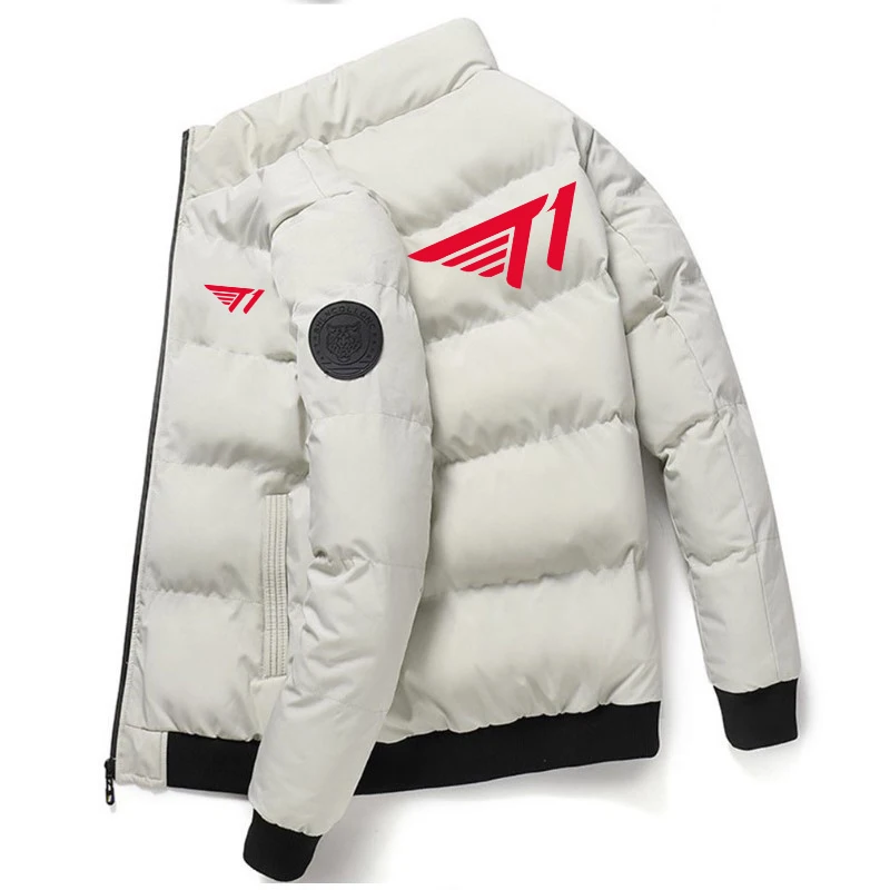 2024 winter men's standing collar windproof leather coat with zipper, warm coat, fashionable hanger, outdoor entertainment.