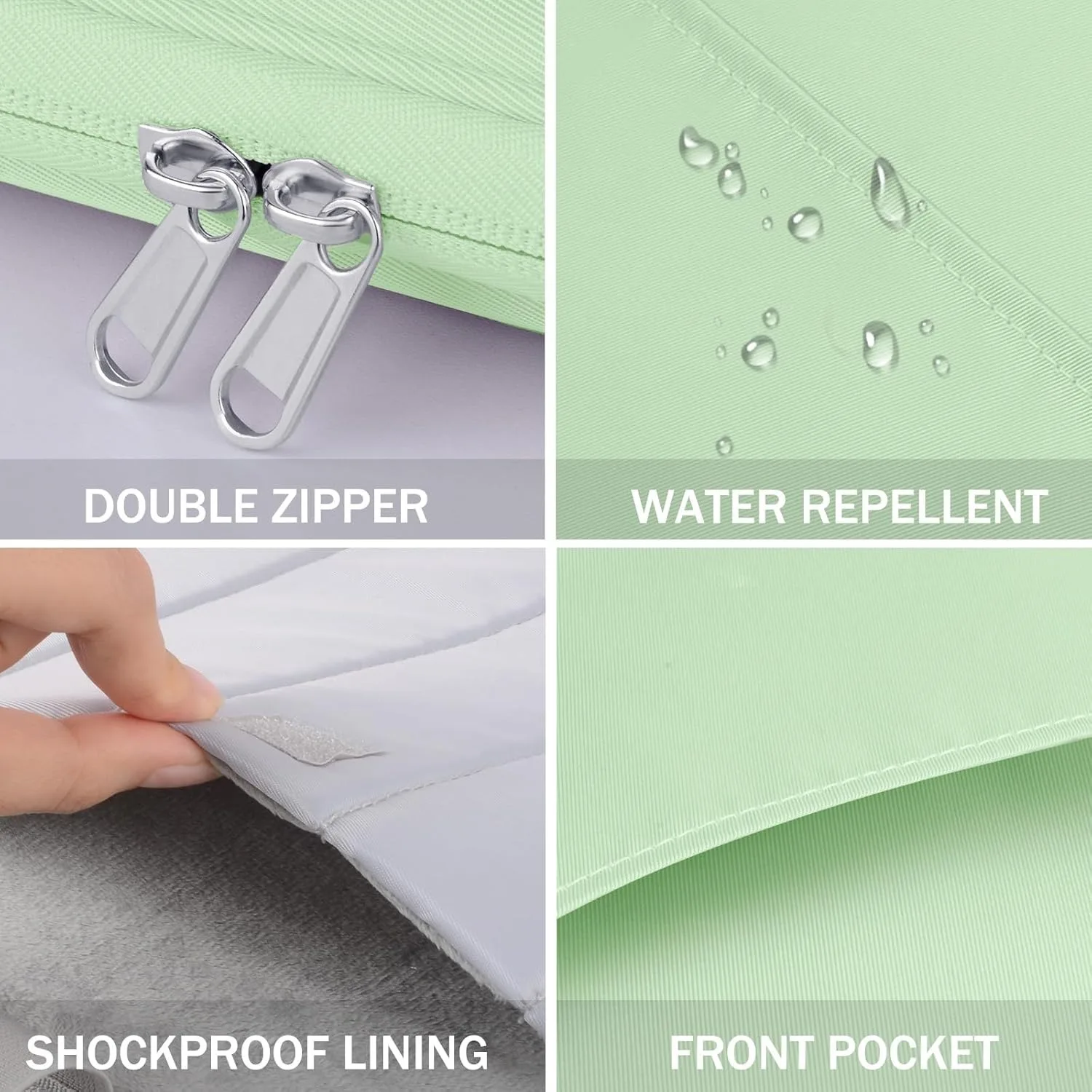 Portable Tablet Storage Bag - Soft Shockproof Sleeve Pouch