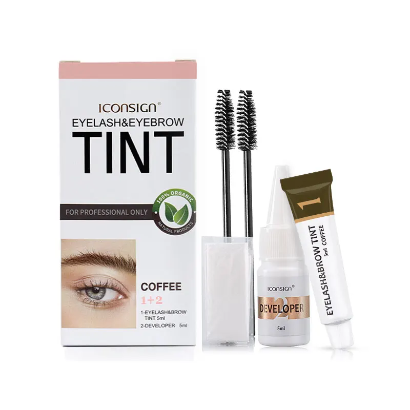 Dropshipping Eyelash Tint Eyebrow Dye Tint 15 mins Fast Lash Lift Waterproof Brow Enhancer Brow Lamination Eye Makeup Tools