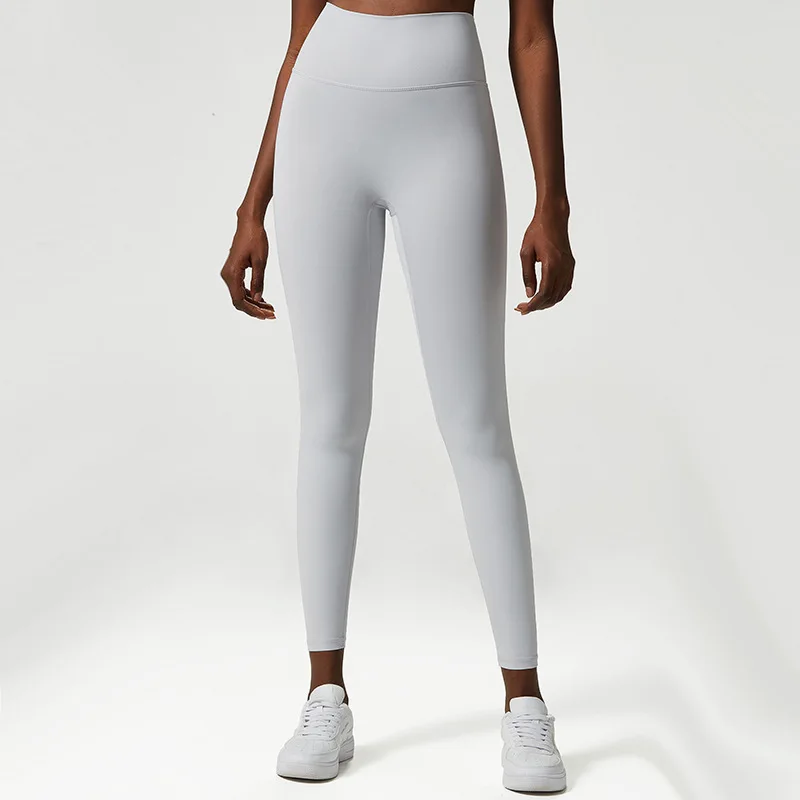 Withered Fashion High Waist Yoga Pants Naked Quick-drying Fitness Pants European and American Sports Leggings Cropped Pants