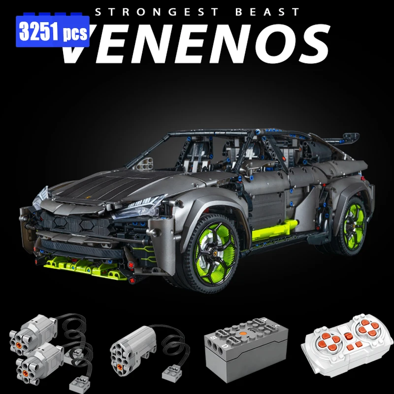 

New Technical URUS Remote Control Sports Car Building Blocks Model MOC Creativity SUV Bricks Toys for Boys Birthday Gift Set