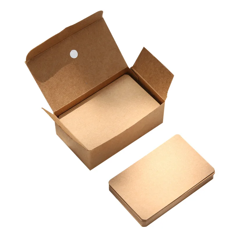 Kraft paper card 50pcs/box blank business message etc