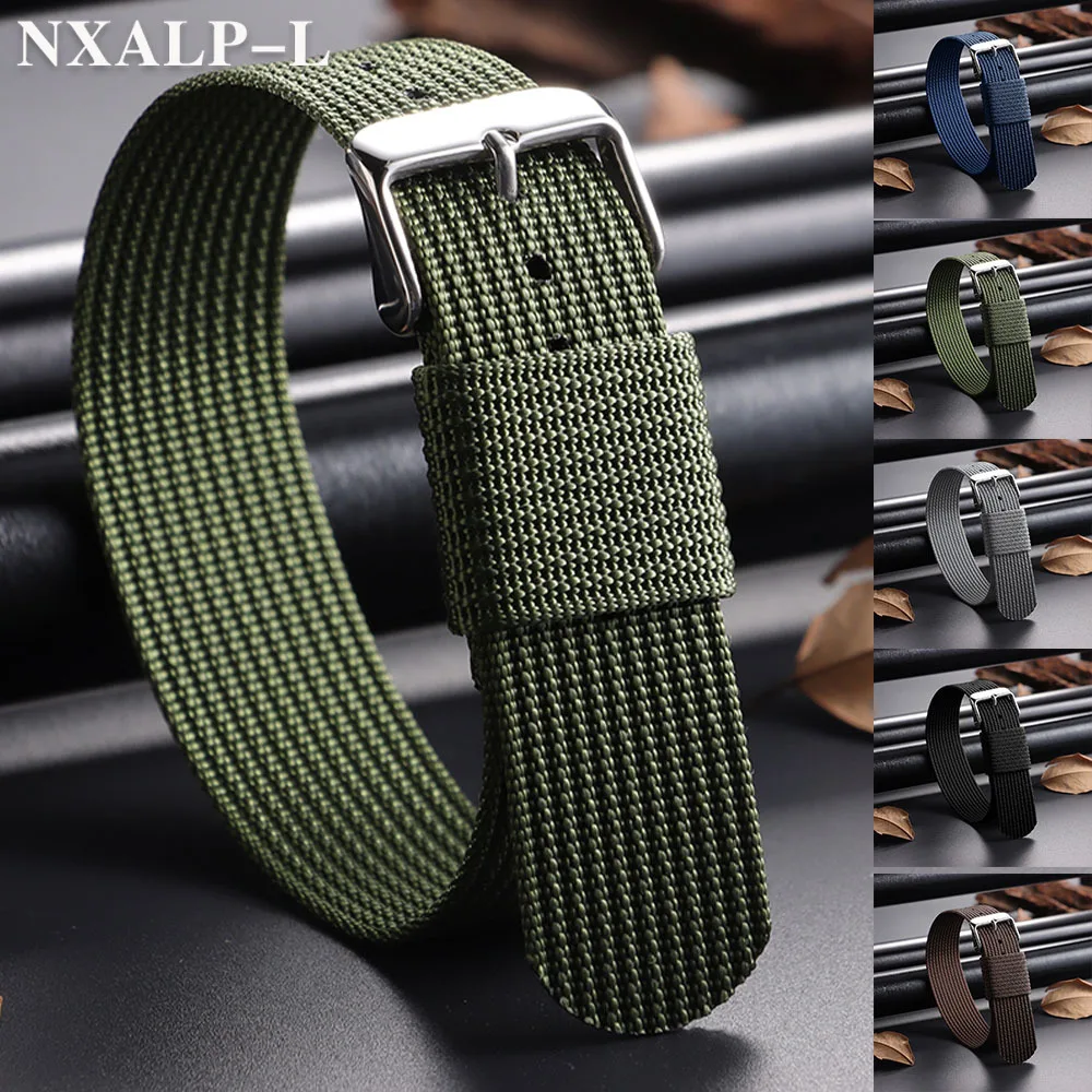 Men's Military Ribbed Nylon Universal Watch Strap - Sport Edition