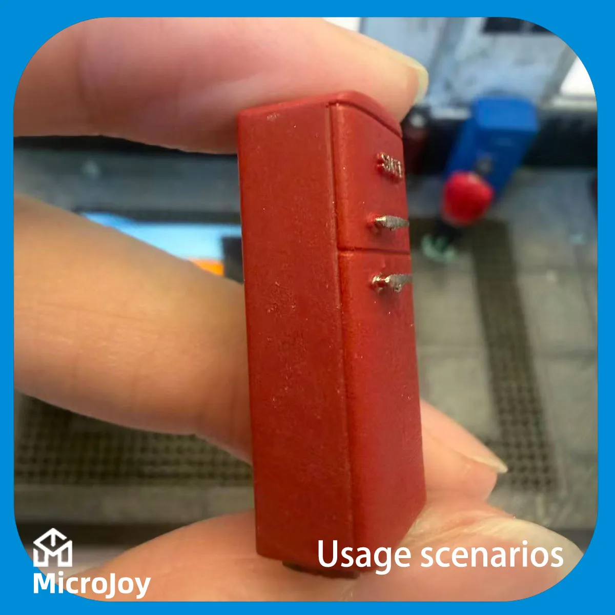 상세한 장면: 1:64 스케일 미니어처 모델 수리점, 미니 빈티지 냉장고 장식품, 빈티지 장식이 있는 자동차 모델 장면