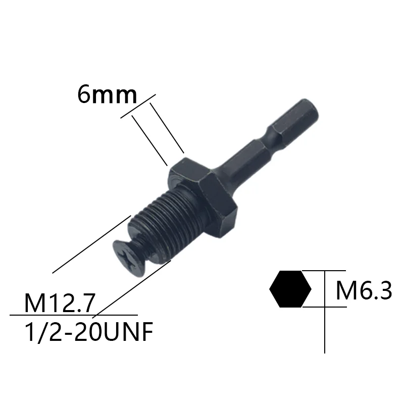 metal milling bits Metal Heavy Duty 1/2-20UNF 13mm Keyless Drill Chuck Hex Shank/SDS/Socket Square Female Adaptor Hardware Tool Professional shopsmith lathe chuck