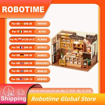 Robotime Rolife Becka's Baking House 3D Puzzle DIY Miniature Dollhouse Kit Amazing Gift for Children DG161 1