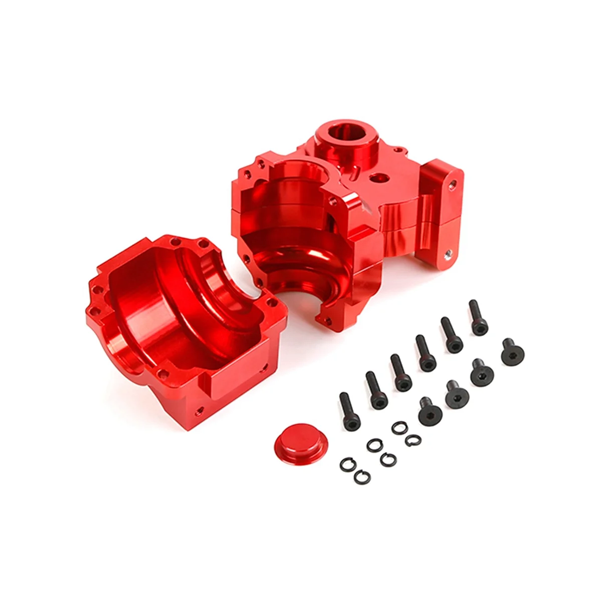 

Three Sections Fission Diff Gear Box Set Fit for 1/5 HPI Toys,Red