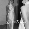 Customized Love Sexy Halter Soft Stain Meimaid Open Back Wedding Dress Simple Floor Length Sleeveless High Neck Robe de mariée 1