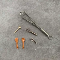 Doll House Mini Kitchen Toy Egg Beater Small spoons etc. Miniature Food Play Scene Miniature Furniture Model Accessories 1
