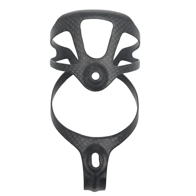 2PCS No Logo 3K Carbon Fiber Bicycle Water Bottle Cage MTB Road Bike Water Bottle Holder Cages, Matte Black, Weight (16±2g) 3