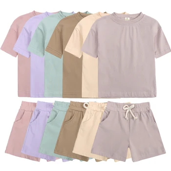 Kids Summer Tracksuit Set – Top & Shorts 1