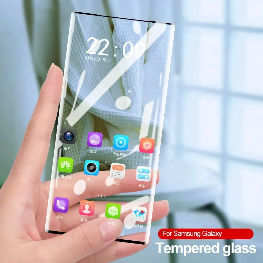

Закаленное стекло с полным покрытием для Samsung Galaxy S23 Ultra S20 S22 S21 S10 + S9 + S8, защитные пленки для Samsung Note 20 10 9 8 S10E