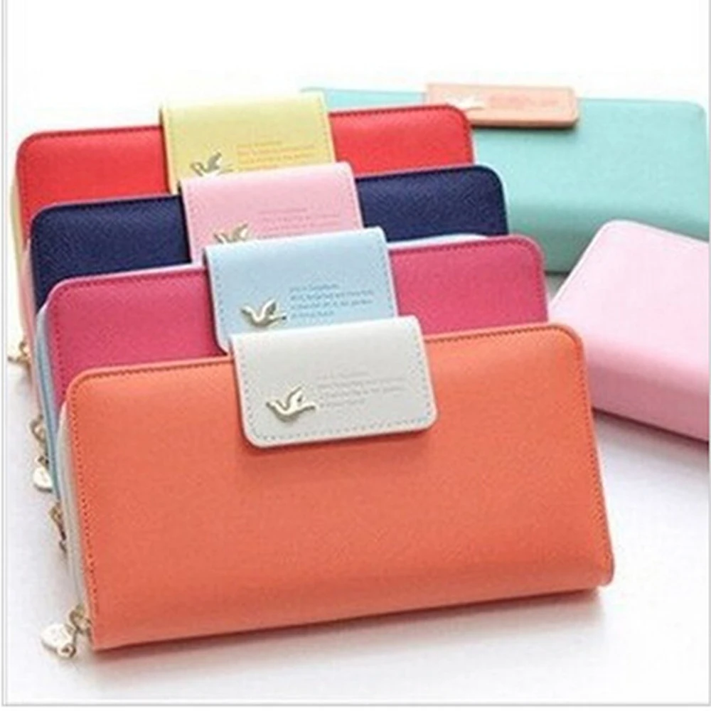 Amazon.com: Women Vegan Leather Wallet Bifold Clutch Large Capacity Card  Organizer Buckle Long Purse for Girls Candy Color (Black) … : Clothing,  Shoes & Jewelry