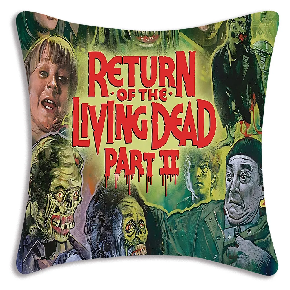 Horror Movie Pillow Covers Cartoon Sofa Decorative Home Double-sided Printing Short Plush Cute Cushion Cover 6