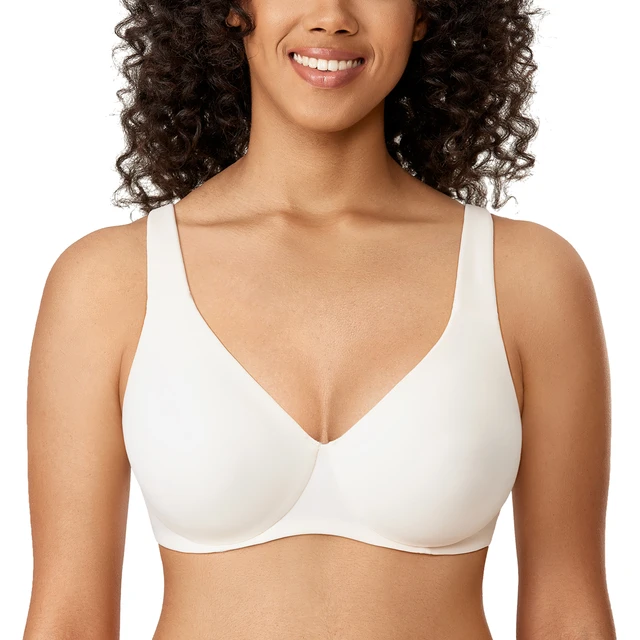 Women's Plus Size Minimizer Bra Smooth Underwire Non Padded Full