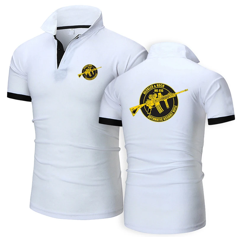 Summer Mens Graphic Polo Shirt