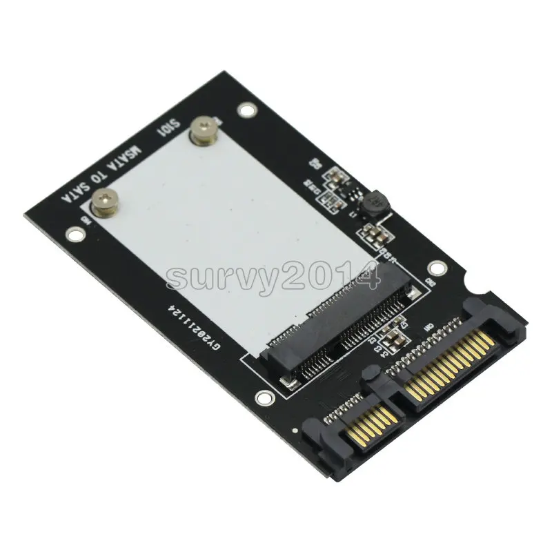 

NEW Black Mini Pcie PCI-E SSD mSATA to 2.5" SATA3 Convertor mSATA-SATA Adapter Card For Development board Module Arduino