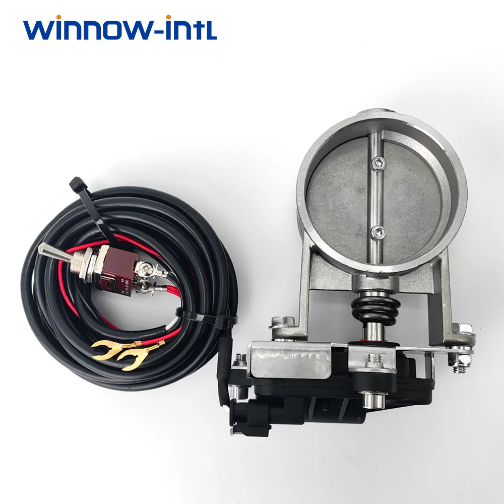 2.0 "/ 2.5" / 2.5 "/ 2.75" / 3 " Electric exhaust valve controller kits Stainless Steel Exhaust Control Valve Cutout Sets Vacuum