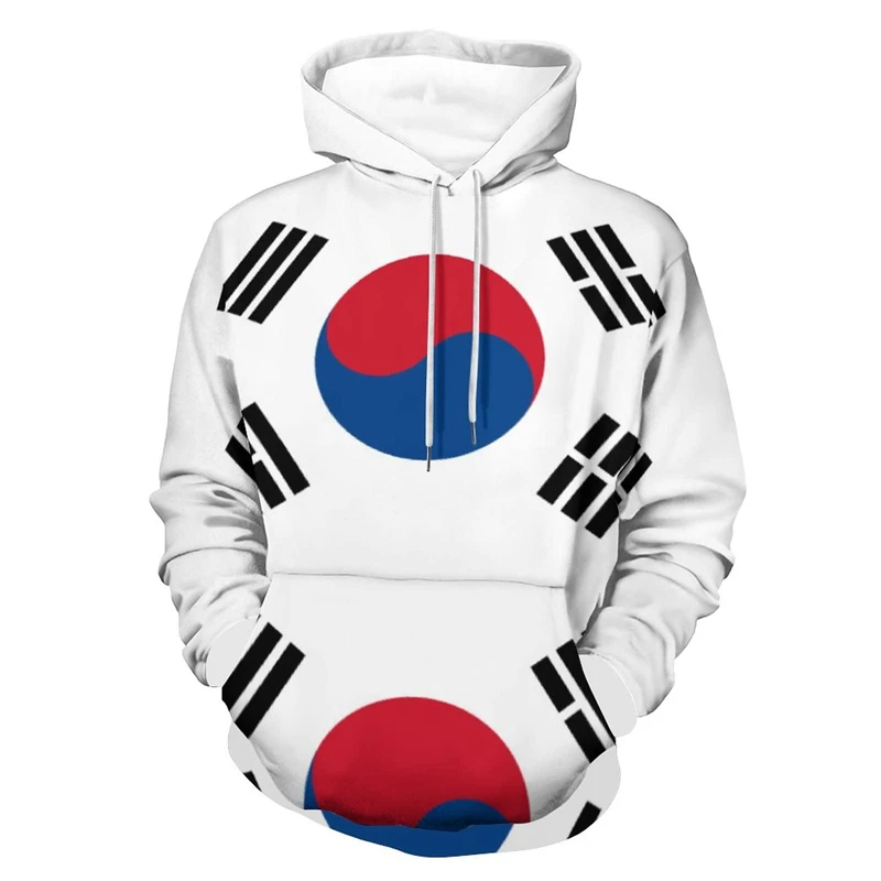 

Korean Flag Hoodies 3d Printed Hooded Casual Sweatshirt Men And Women Clothing Pullover High Quality Hoodies Ropa Hombre Sweater