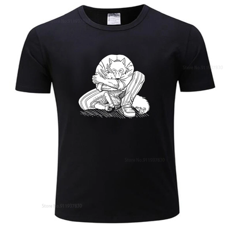 Лидер продаж, Мужская брендовая футболка, женская футболка, Милая футболка Beastars Legosi для мужчин, футболка с принтом манга, Хару