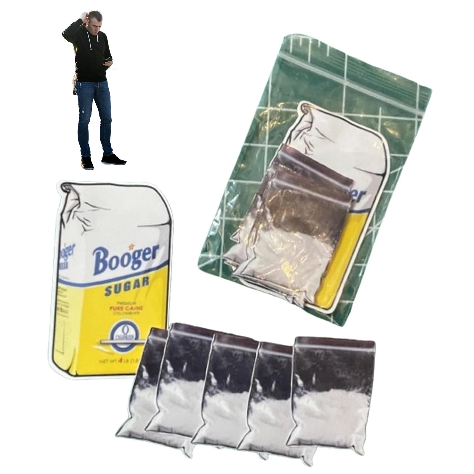 Label Stickers Scrapbook Stickers Coke Baggie Joke Sticker Funny Booger Sugar Sticker Little Blow Baggies Prank Stickers For Home Party Decor 10/20/30/50pcs