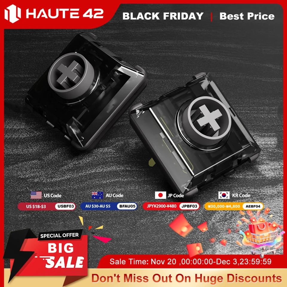 Haute42 Kailh Low Profile Shadow Hunting Switch For Hitbox