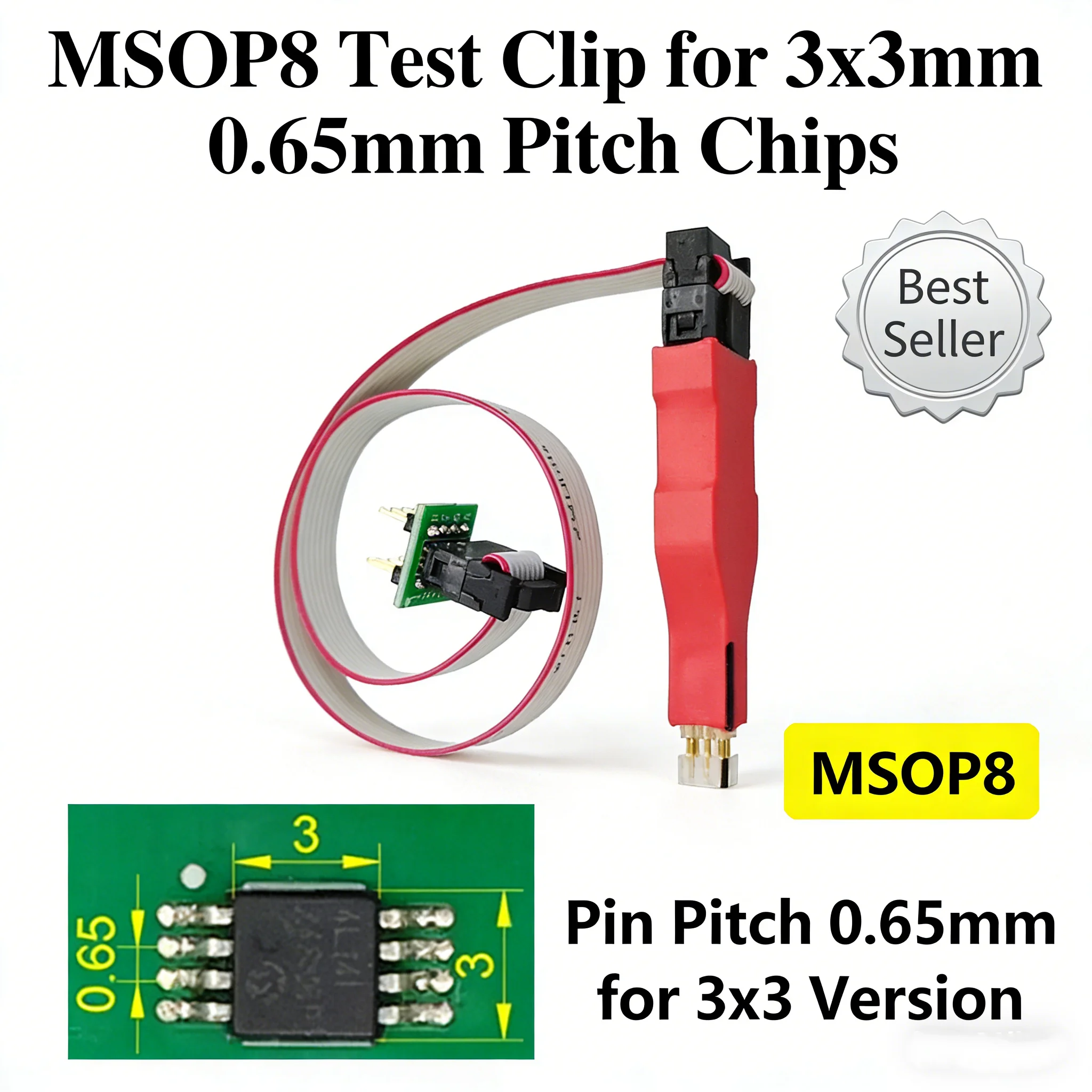 TSSOP8 MSOP8 SOP16 300MIL 칩 테스트 프로브 케이블, 칩 프로그래밍 및 데이터 다운로드용 스프링 핀 플래시 EEPROM 버너