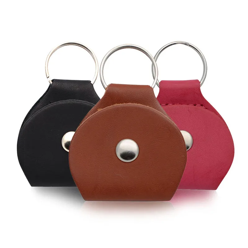 Guitar Picks 2Pcs 6 + 2 Guitar Pick Holders Plectrums Bag Mediator Bank Made of PU Leather