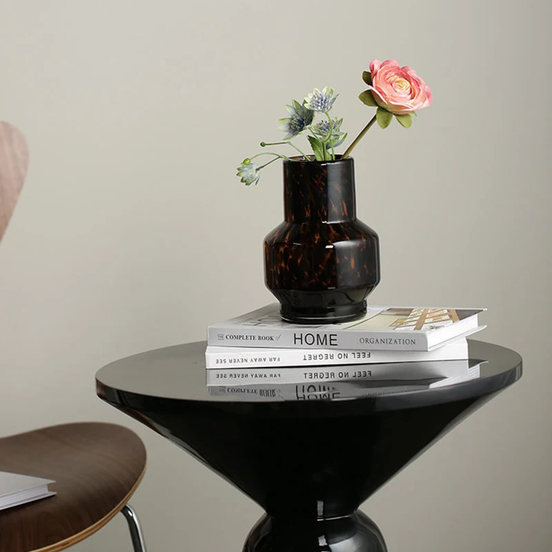 Luxury Leopard Vase Glass Flower Arrangement Ornaments Living Room Decoration of Flower Device in Home Model Room 5