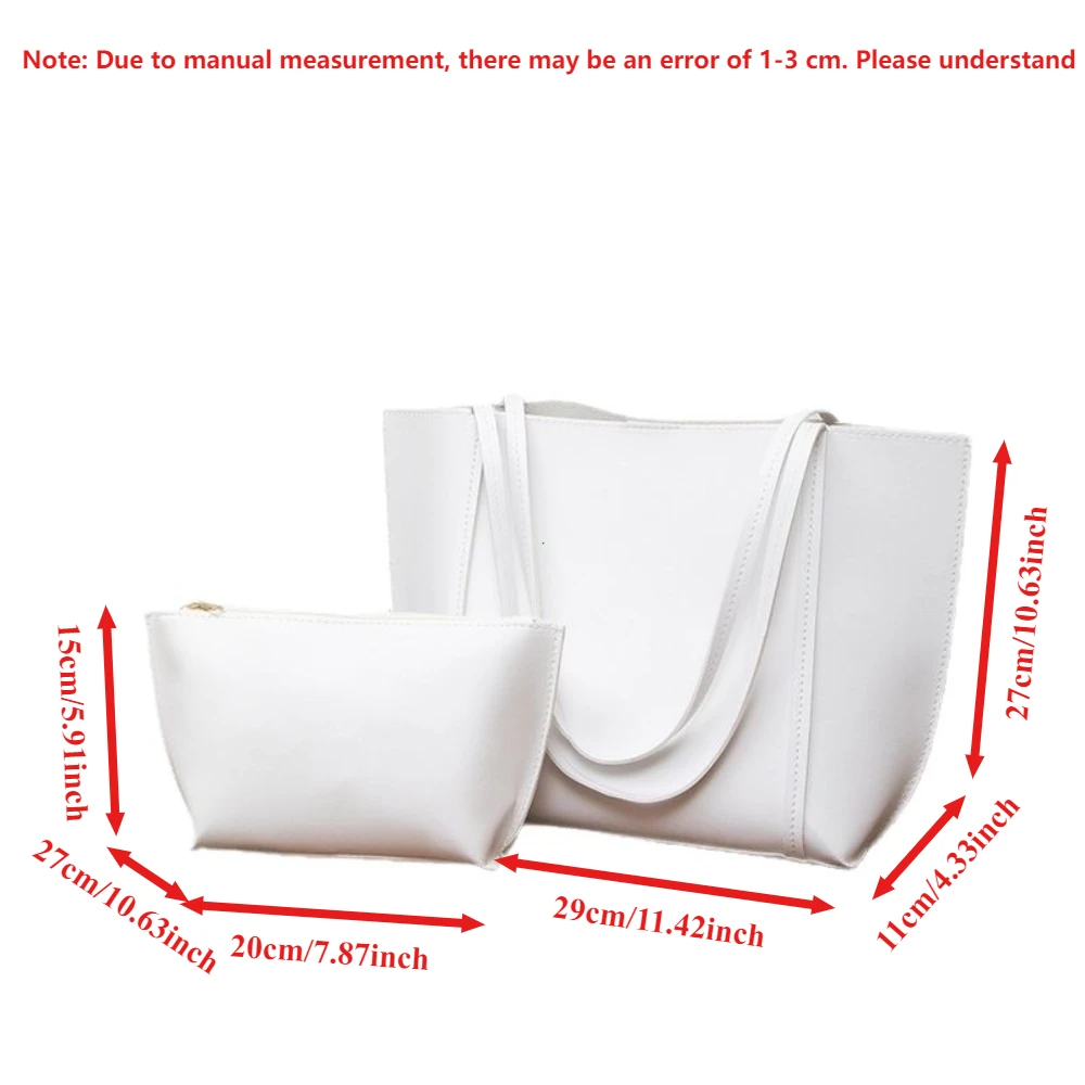 New Simple and Large-capacity Fashion Shoulder Women's Bag Solid Color Minimalist Style Fashion Tote Bag Travel Light Handbags