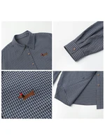 CHIC VEN femmes chemise à manches longues simple boutonnage nouveau ample décontracté brodé Blouses à carreaux rétro femme haut printemps été 2025 4
