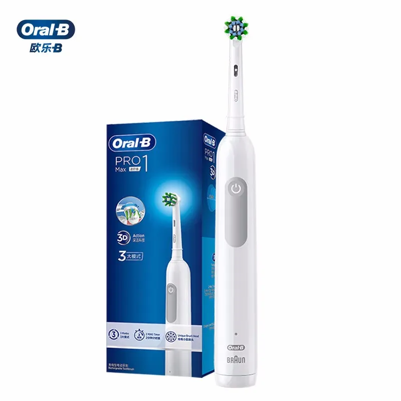 Verrast zijn Meyella tuin Oral B Pro1 Max Elektrische Tandenborstel 3D Sonic Tandenborstel Precieze  Druk Sensor 3 Modellen 2 Min Timer Waterdicht Voor volwassen| | - AliExpress
