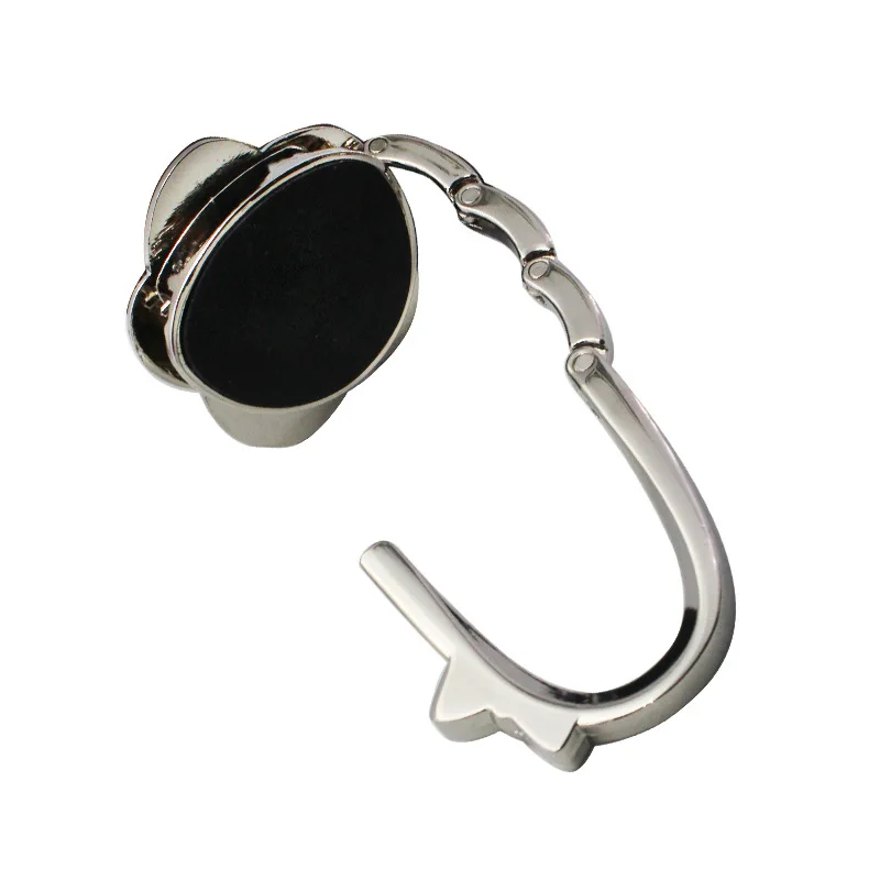 

2021 Fashion Bag Hook Rose Bag Hanger Metal Traceless Rubber Anti Slip Bag Hook Home Storage Folding Desktop Bag Hook Organizer
