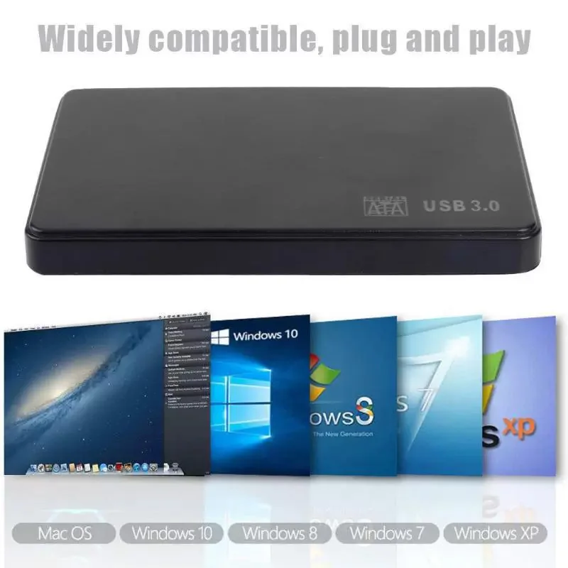 External hard drive case USB 3.0 2.0 To 2.5 Inch SATA HDD SSD for PC Laptop Smartphone