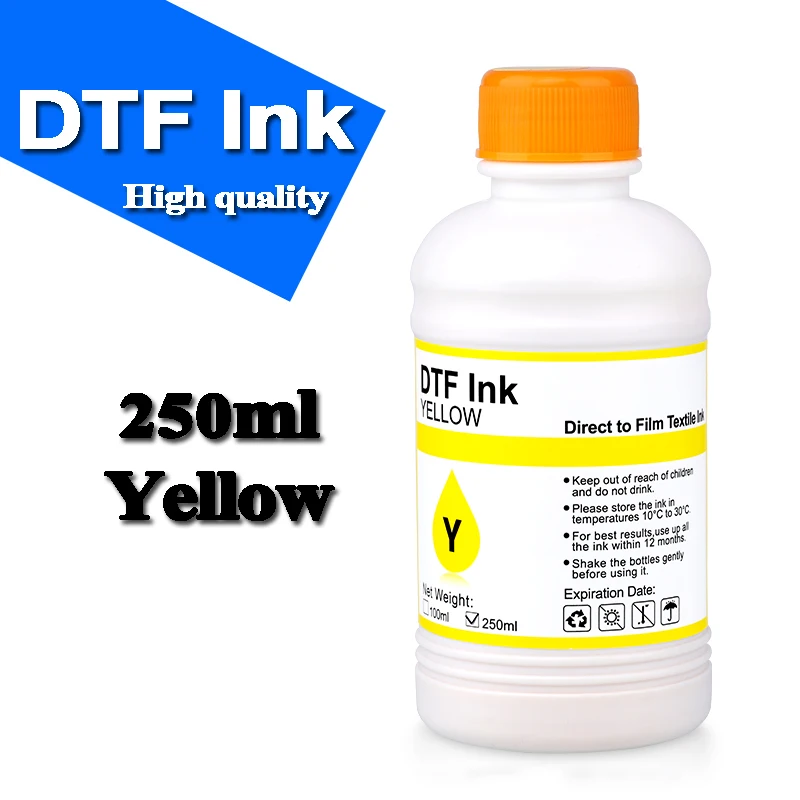 DTF Ink 250ML And Cleaning Liquid For Direct Transfer Film For PET Film DTF Ink All Desktop Large Format Printer