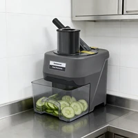 Coupe-légumes électrique 100W, hachoir et trancheuse à légumes professionnel, machine de découpe pour restaurants, hôtels, cafétérias 3