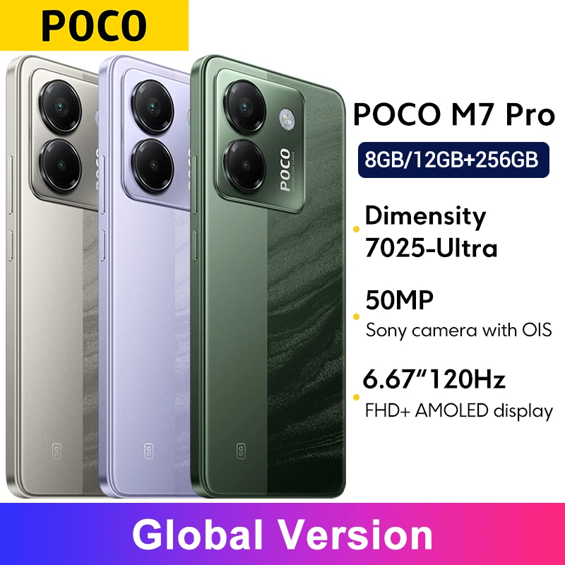 POCO M7 Pro Global Version MTK Dimensity 7025-Ultra 120Hz FHD+ Eye