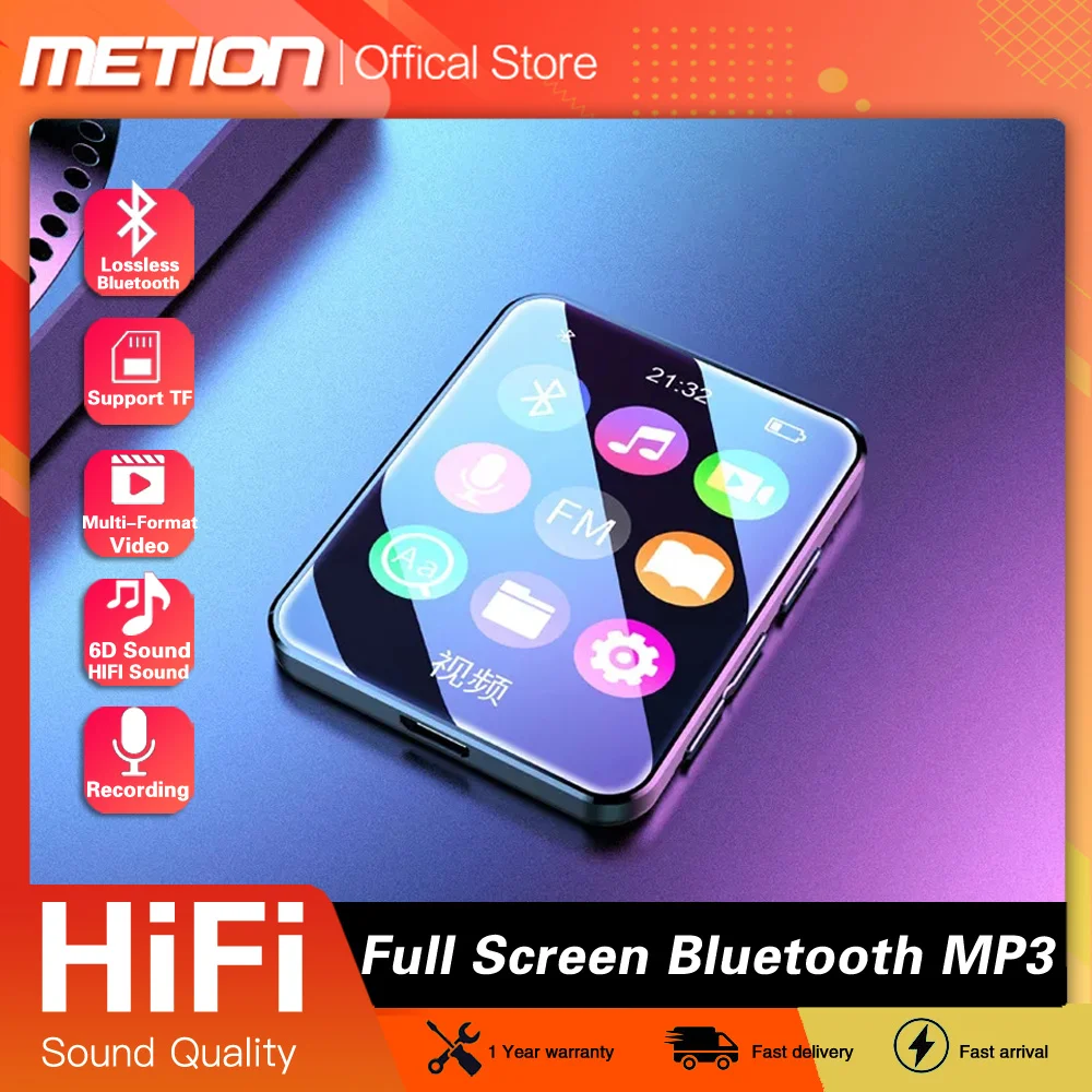 Новинка MP3-плеер Bluetooth полноэкранный плеер 16 Гб без потерь HIFI музыкальный