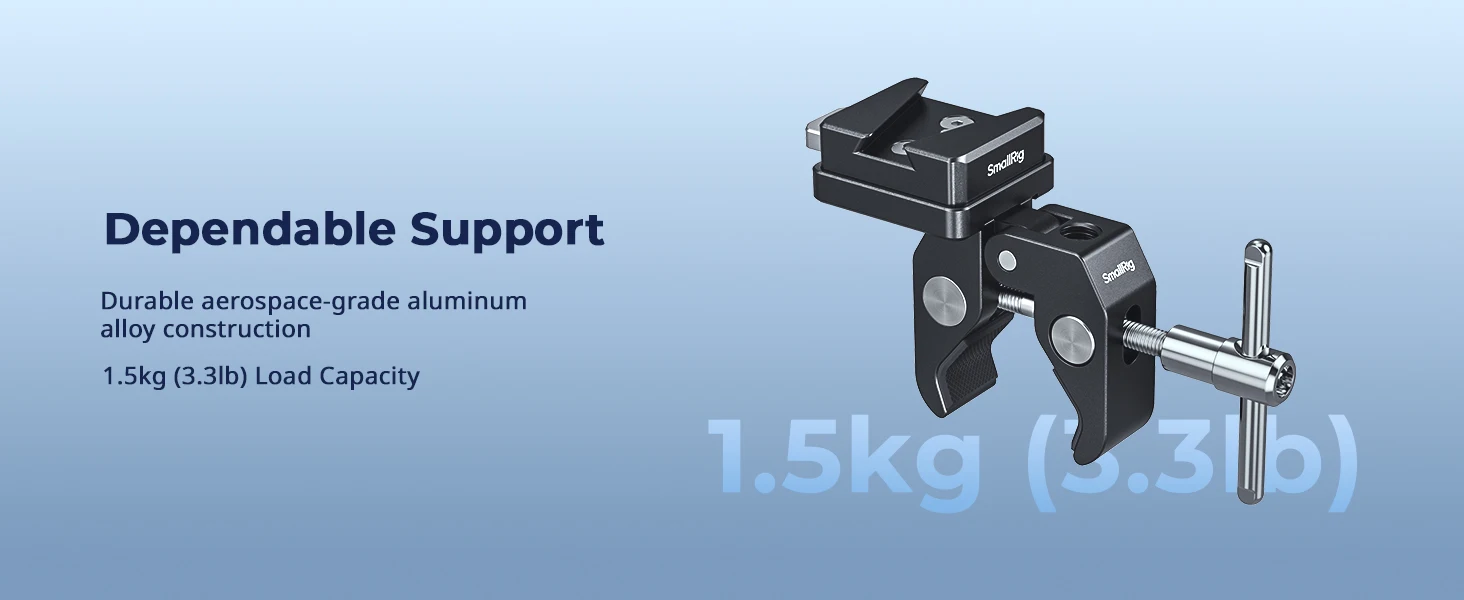 SmallRig V-Mount Krabbenförmige Klemme integriert V-Mount Tlate mit krabbenförmiger Klemme für V-Mount-Batteriebelastung 1,5 kg Legierung – 5313 – Detail 4