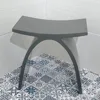 Concrete, Small Waterproof Shower Stool, Modern Medical Shower Chair, Rust-Resistant Materials 300 lbs Capacity, 28 lbs Weight 4