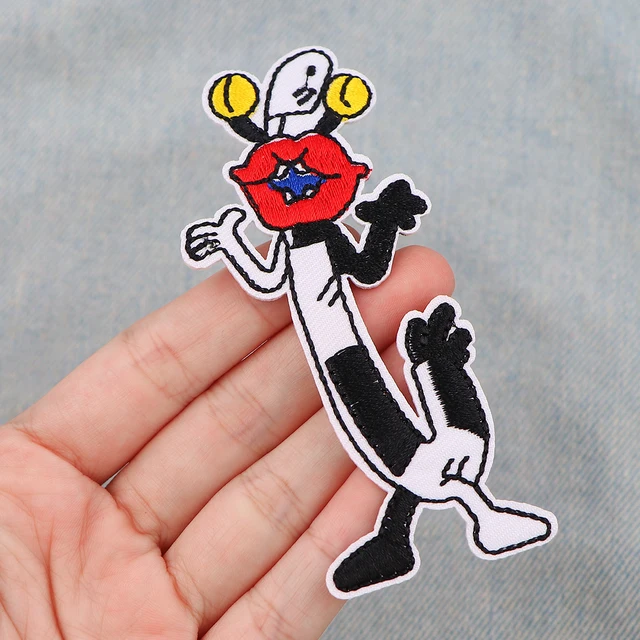 Funny Monster Embroidered Patches For Clothing DIY Badge Adhesive