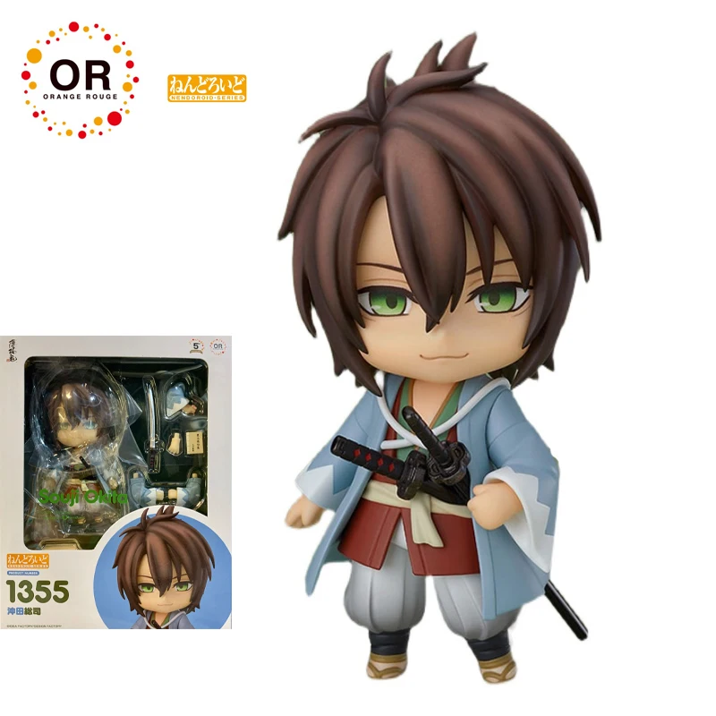 

Orange Rouge GSC NENDOROID 1355 Okita Souji Design Factory PVC Lovely Collection Originality Desktop Decoration Model Toy Gift