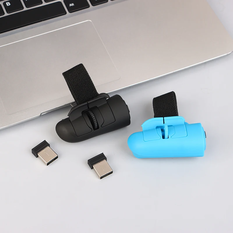 범용 2.4GHz USB 무선 손가락 반지, 광학 휴대용 미니 마우스, 노트북 태블릿 데스크탑 PC 마우스용 1600Dpi