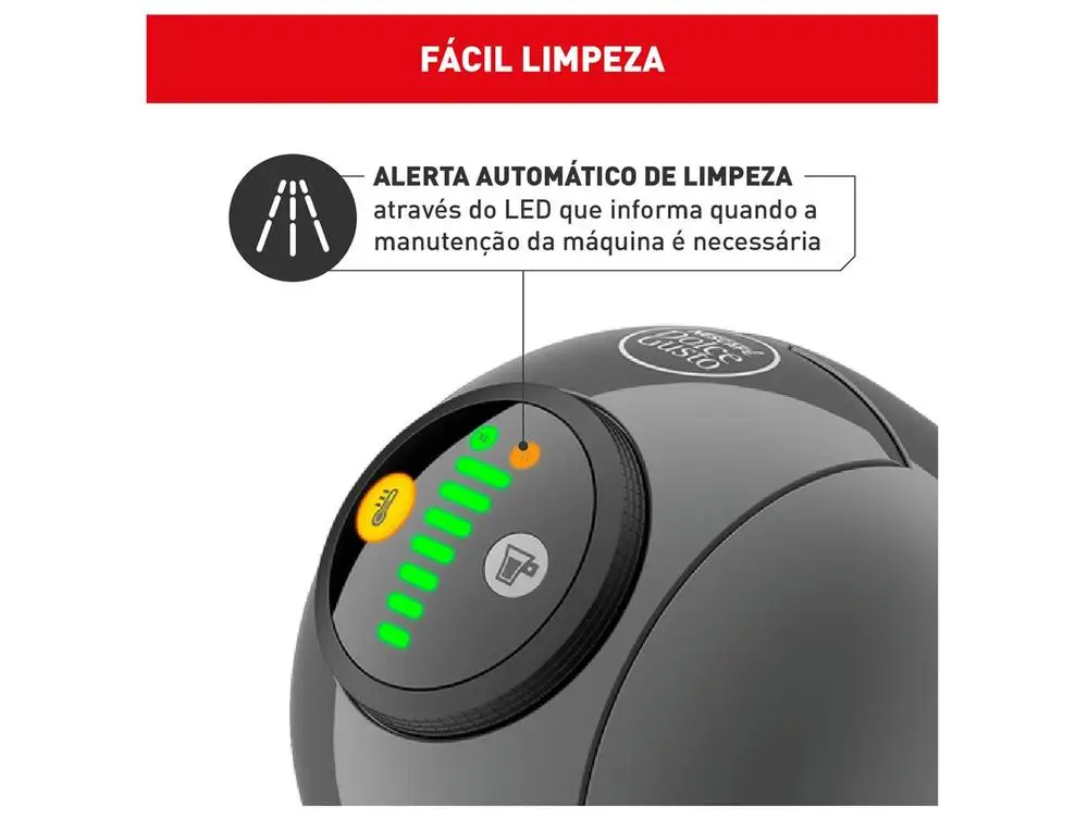 Cafeteira Elétrica Arno Nescafé Dolce Gusto Genio S Basic DGS5 Grafite 1510002355 - 110V 5