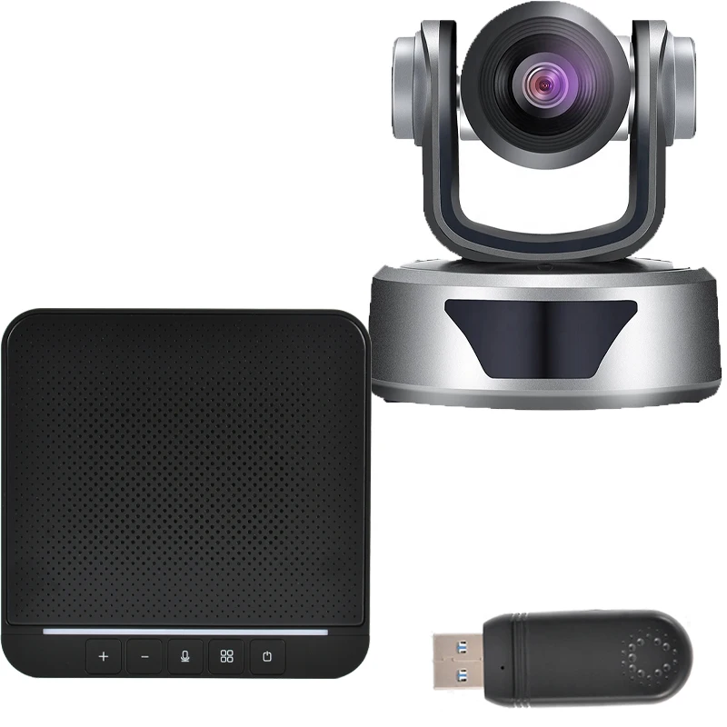 원격 화상 회의 1080P HD 카메라, 광학 줌, USB 드라이브 무료, 전방향 마이크, 라이브, 교육, 회의